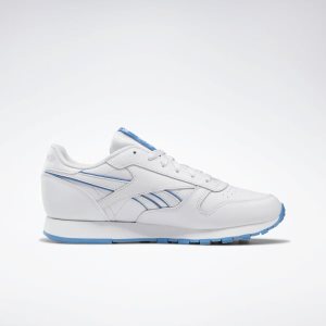 Reebok Classic Leather Turnschuhe Damen - Blau/Weiß - DE 379-OHI